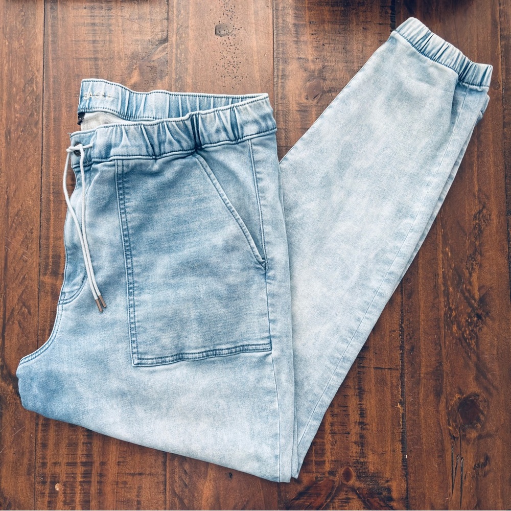 American Eagle | Cozy Next Level Stretch Denim Joggers/Jeans 22 L - Picture 2 of 12